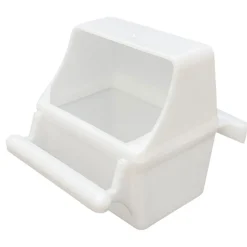 Prevue Pet Products Hooded Bird Cage Cup with Perch Clear