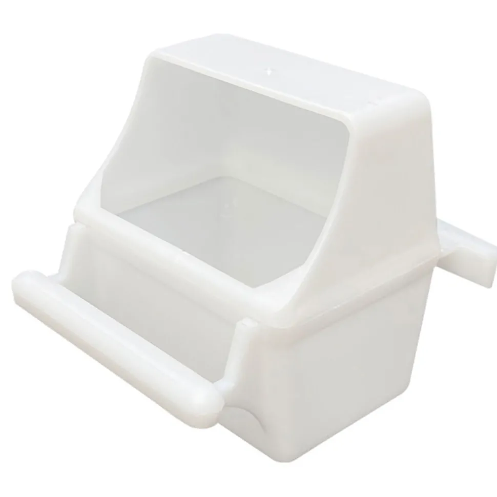 Prevue Pet Products Hooded Bird Cage Cup with Perch Clear