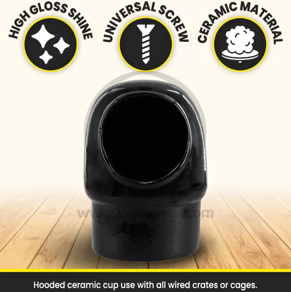Prevue Pet Products Hooded Ceramic Bird Cup 10-oz