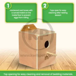 Prevue Pet Products Inside Mount Lovebird Nest Box Medium