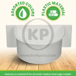 Prevue Pet Products Plastic Cup for Winged Bird Cages White