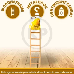 Prevue Pet Products 7-Rung Wood Ladder for Birds 2.88 in X 11.13 in