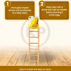 Prevue Pet Products 7-Rung Wood Ladder for Birds 2.88 in X 11.13 in