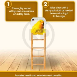 Prevue Pet Products 5-Rung Wood Ladder for Birds 2.88 in X 8 in