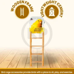 Prevue Pet Products 5-Rung Wood Ladder for Birds 2.88 in X 8 in