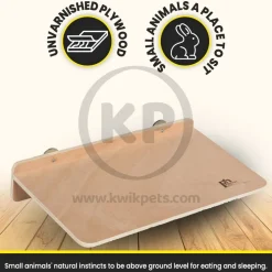 Prevue Pet Products Wooden Rectangular Platform for Small Animals Brown X-Large