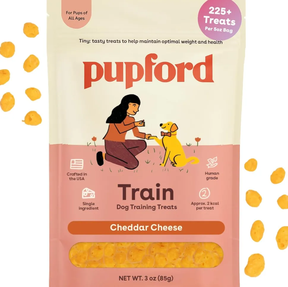 Pupford Freeze-Dried Cheddar Training Dog Treats 3-oz