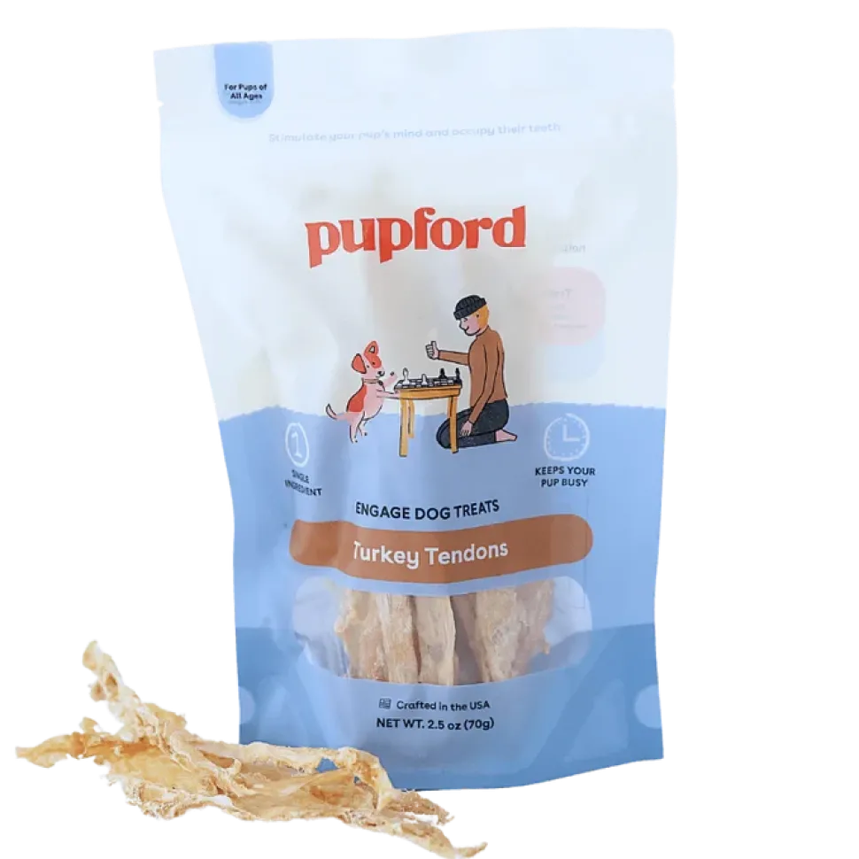 Pupford Turkey Tendon Dog Chews 2.5-oz