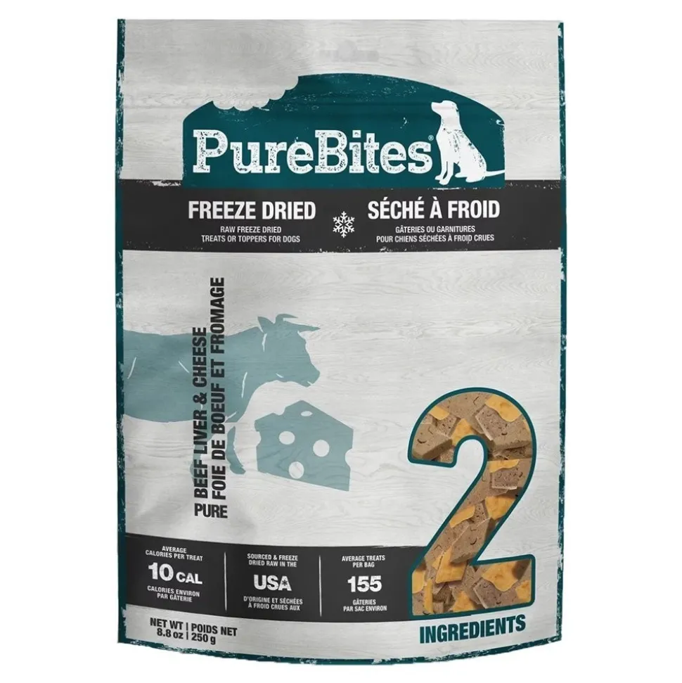 PureBites Beef & Cheese Freeze-Dried Dog Treats 8.8-oz