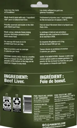 PureBites Beef Liver Freeze-Dried Cat Treats 1.55-oz