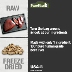 PureBites Beef Liver Freeze-Dried Cat Treats 1.55-oz