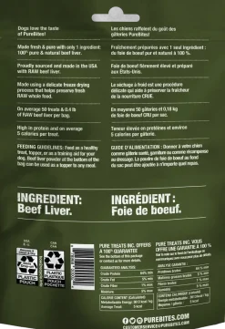 PureBites Beef Liver Freeze-Dried Dog Treats 2-oz