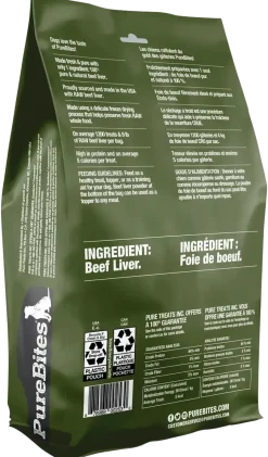 PureBites Beef Liver Freeze-Dried Pure Dog Treats 44-oz