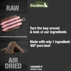 PureBites Beef Tenders Air-Dried Pure Jerky Dog Treats 7.5-oz