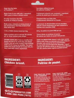 PureBites Chicken Air-Dried Jerky Dog Treats 5.5-oz