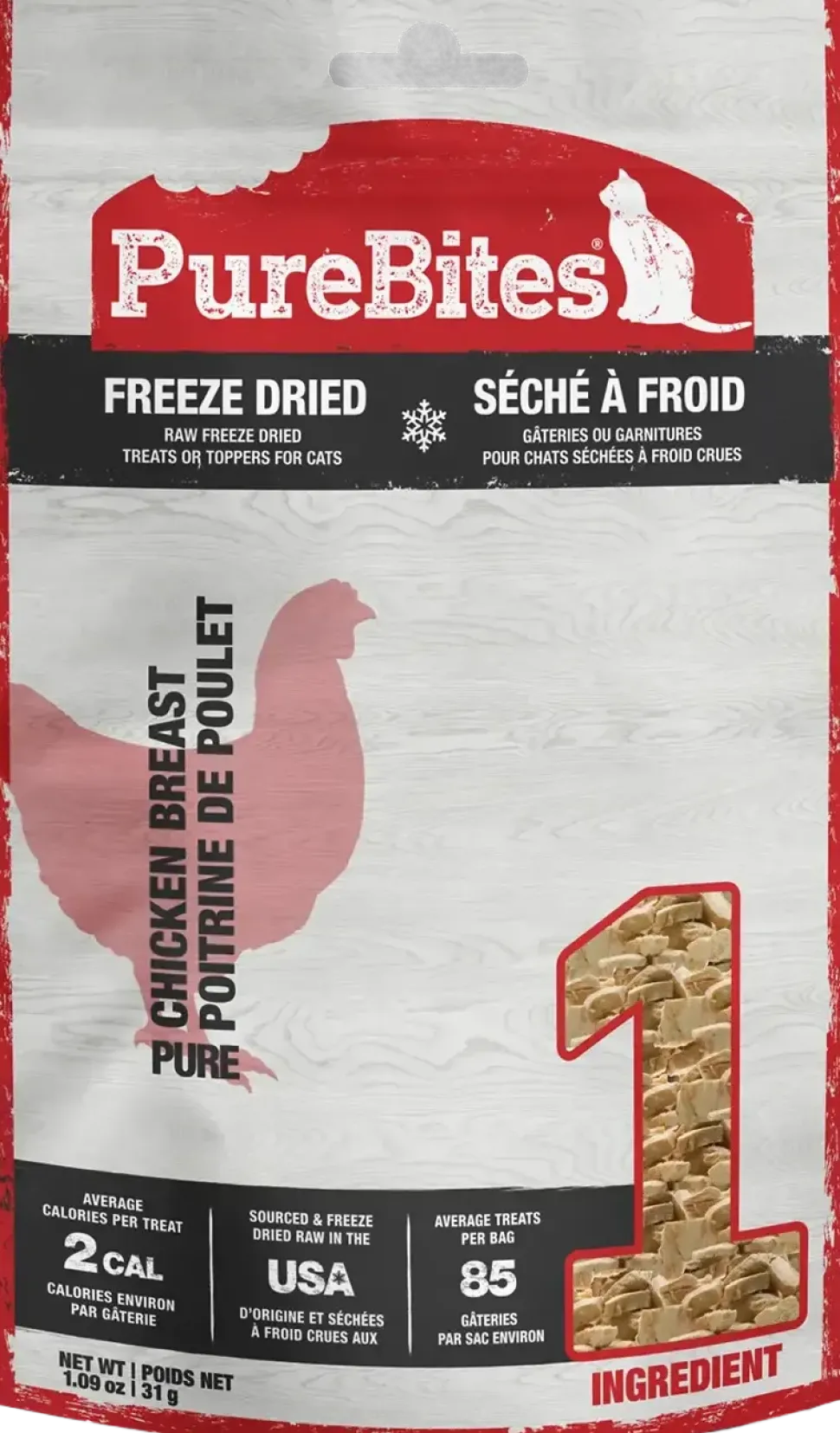 PureBites Chicken Breast Freeze-Dried Cat Treats 1.09-oz