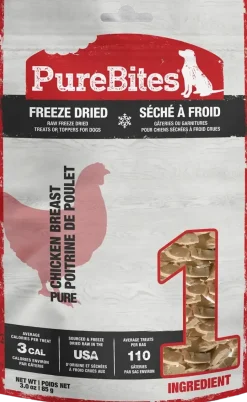 PureBites Chicken Breast Freeze-Dried Dog Treats 3-oz
