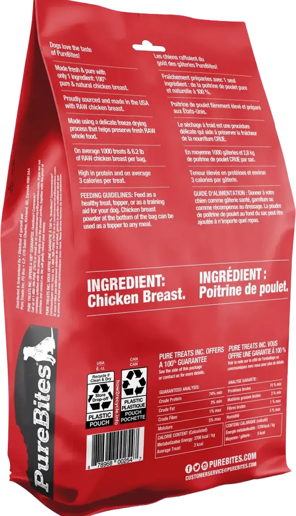 PureBites Chicken Freeze-Dried Pure Dog Treats 28-oz