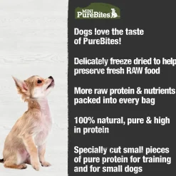 PureBites Mini-Trainers Beef Liver Freeze-Dried Pure Dog Treats 3-oz