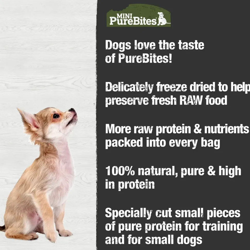 PureBites Mini-Trainers Beef Liver Freeze-Dried Pure Dog Treats 3-oz