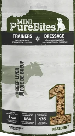 PureBites Mini-Trainers Beef Liver Freeze-Dried Pure Dog Treats 3-oz