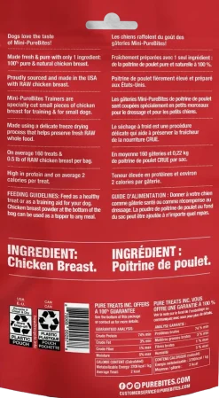 PureBites Mini-Trainers Chicken Breast Freeze-Dried Pure Dog Treats 2.1-oz