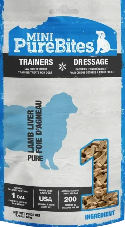PureBites Mini-Trainers Lamb Liver Freeze-Dried Pure Dog Treats 2.4-oz