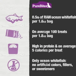 PureBites Ocean Whitefish Freeze-Dried Pure Dog Treats 1.8-oz