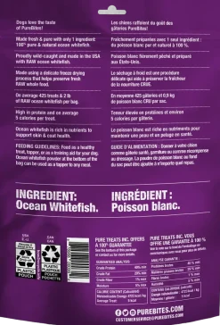 PureBites Ocean Whitefish Freeze-Dried Pure Dog Treats 7-oz