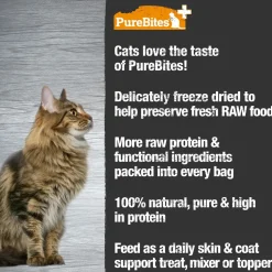 PureBites Plus Skin & Coat Freeze-Dried Cat Treats 1.09-oz