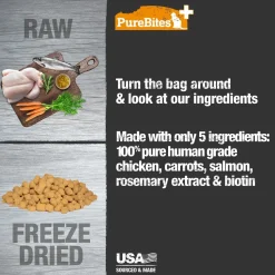PureBites Plus Skin & Coat Freeze-Dried Cat Treats 1.09-oz