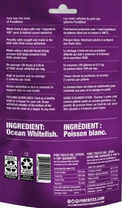 PureBites Whitefish Freeze-Dried Cat Treats 0.7-oz