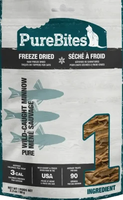 PureBites Wild-Caught Minnow Freeze-Dried Pure Cat Treats 2.3-oz
