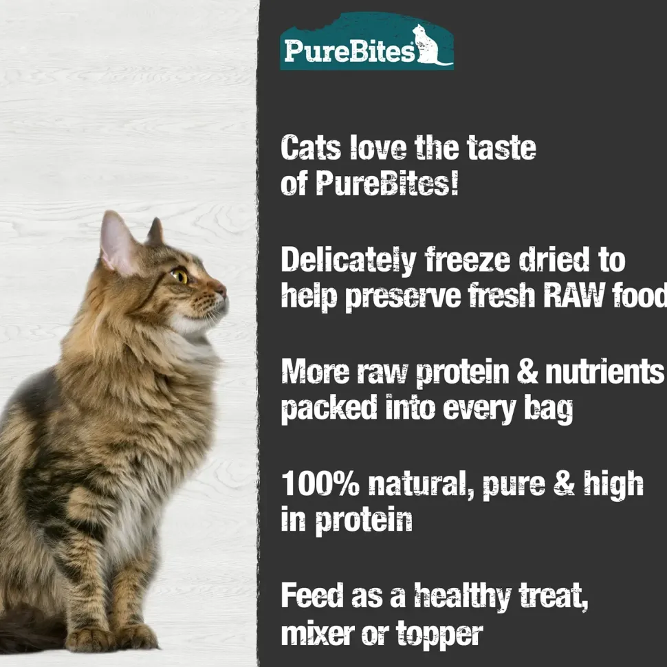 PureBites Wild-Caught Minnow Freeze-Dried Pure Cat Treats 2.3-oz