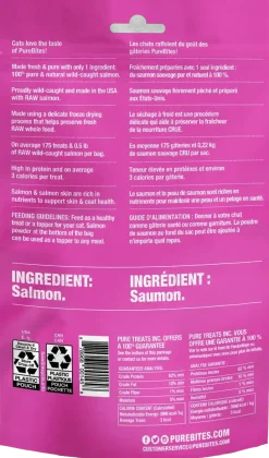 PureBites Wild-Caught Salmon Freeze-Dried Pure Cat Treats 2-oz