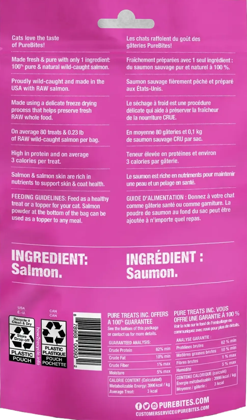 PureBites Wild Pacific Salmon Freeze-Dried Cat Treats 0.92-oz
