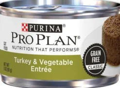 Purina Pro Plan Complete Essentials Grain Free Turkey & Vegetable Entrée Adult Wet Cat Food 3-oz