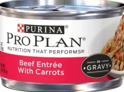 Purina Pro Plan Complete Essentials Beef, Carrots & Rice Entrée in Gravy Adult Wet Cat Food 3-oz