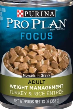 Purina Pro Plan Weight Management Turkey & Rice Entrée In Gravy Adult Wet Dog Food 13-oz