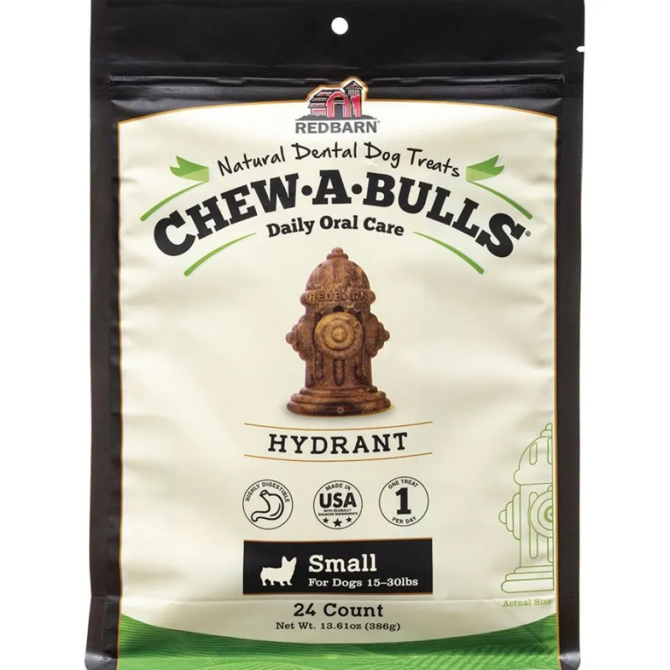 Redbarn Chew-A-Bull Hydrant Dog Dental Treats Small 24 Count 13.61-oz