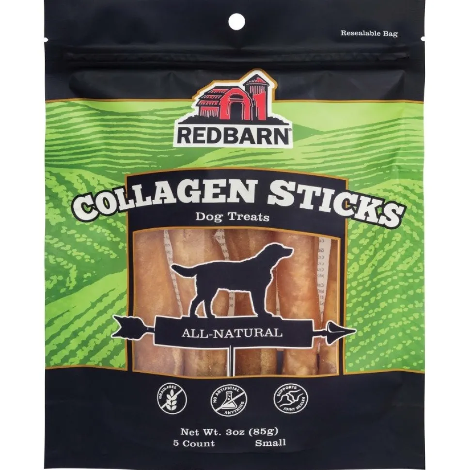 Redbarn Collagen Stick Dog Chews Small 5 Count 3-oz