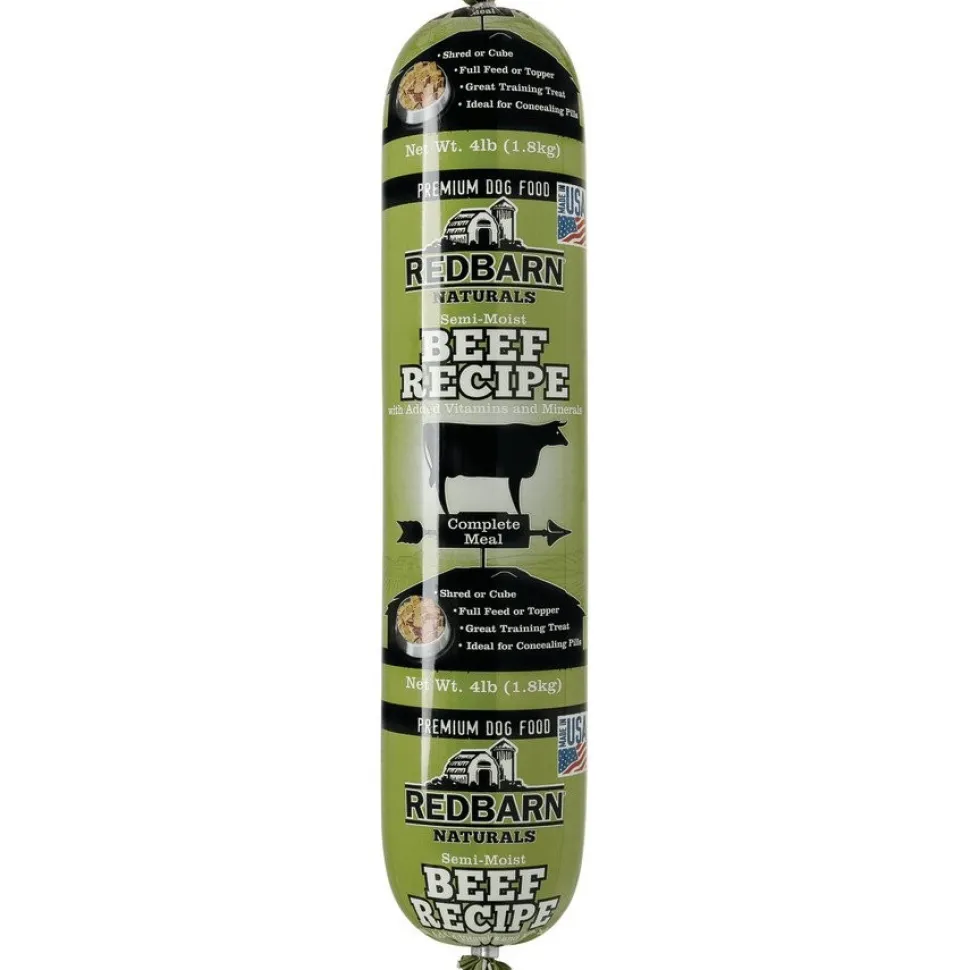 Redbarn Dog Food Roll Beef Recipe 4-lb