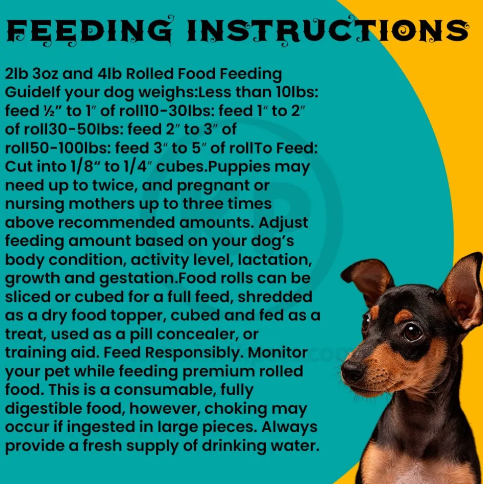 Redbarn Dog Food Roll Chicken Recipe 4-lb