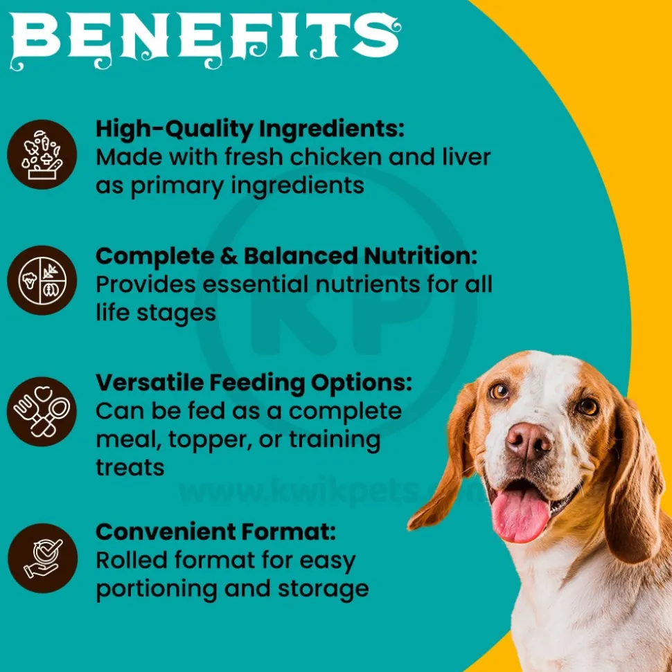 Redbarn Dog Food Roll Chicken Recipe 4-lb