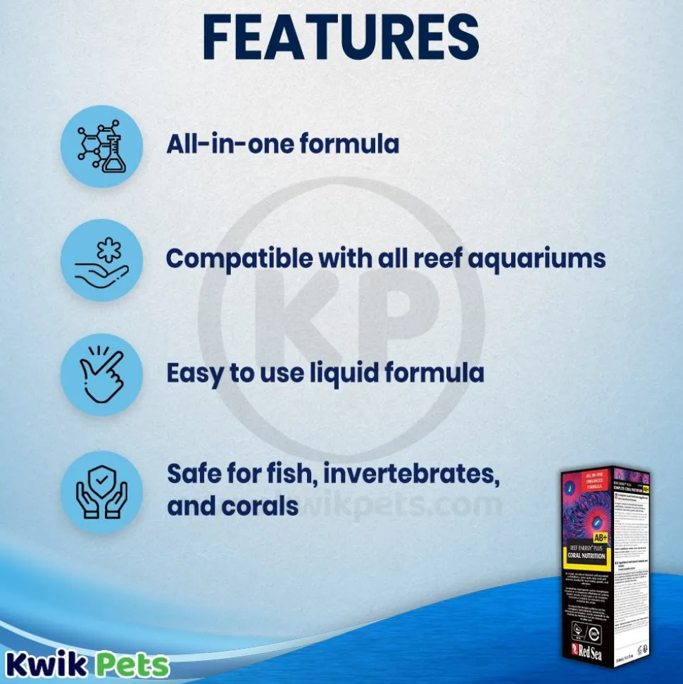 Red Sea Reef Energy Plus AB+ Coral Nutritional Supplement 8.45-oz