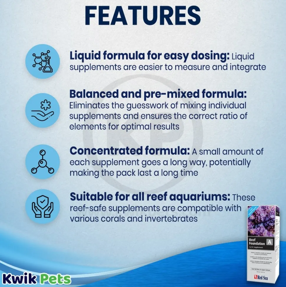 Red Sea Reef Foundation A Supplement 16.9-oz