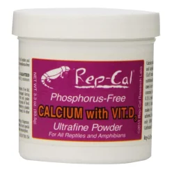 Rep-Cal Research Labs Phosphorous-Free Calcium with Vitamin D3 Ultrafine Powdered Supplement 3.3-oz