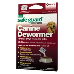 Safe-Guard Canine Dog Dewormer 4 Gram Pouches 3 Count