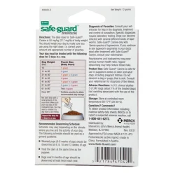 Safe-Guard Canine Dog Dewormer 4 Gram Pouches 3 Count