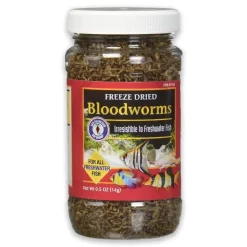 San Francisco Bay Brand Bloodworms Freeze-Dried Fish Food 0.5-oz